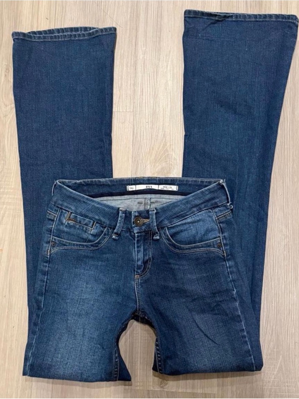Women's Boot-Cut Dark Blue Denim Jeans